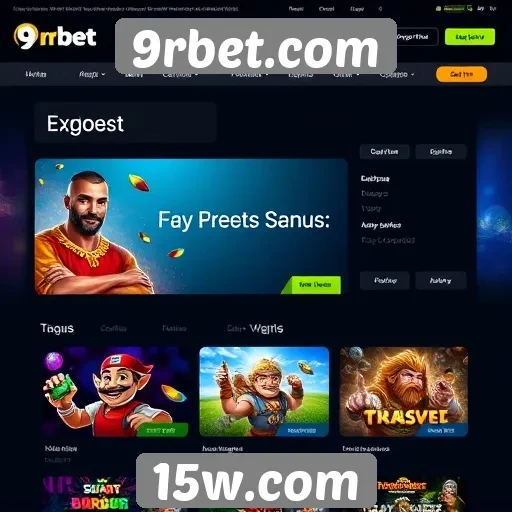 Navegação intuitiva e design do site 9rbet.com